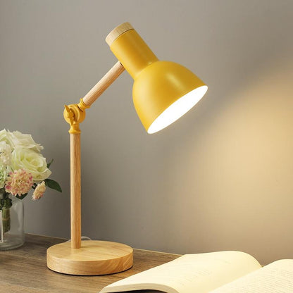 LuminaScandi - Scandinavische Houten Bureau Lamp