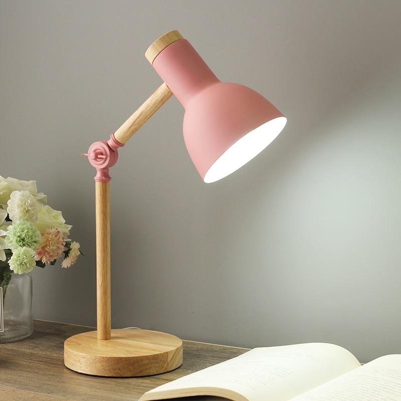 LuminaScandi - Scandinavische Houten Bureau Lamp