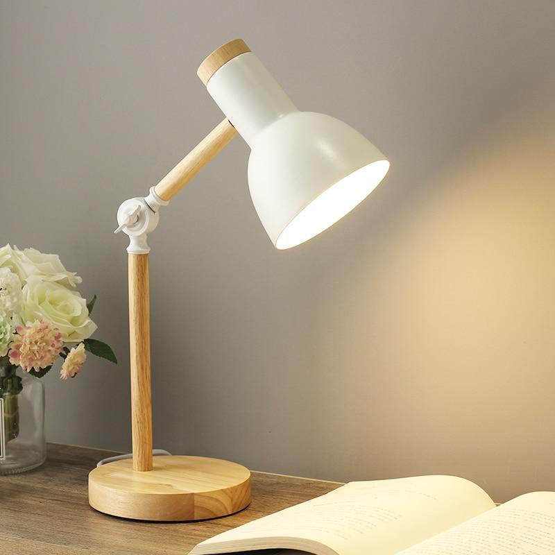 LuminaScandi - Scandinavian Wooden Desk Lamp