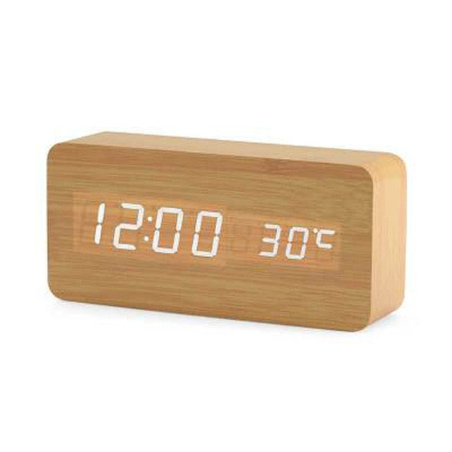 Nordic Digital LED Alarm Clock with Voice Control - Make your mornings effortless!