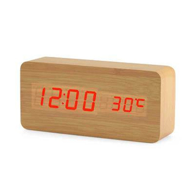 Nordic Digital LED Alarm Clock with Voice Control - Make your mornings effortless!