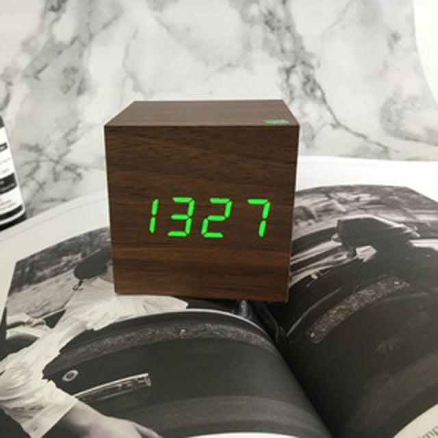 Nordic Digital LED Alarm Clock with Voice Control - Make your mornings effortless!