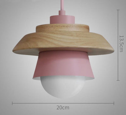 Modern Scandinavian Wooden Pendant Lamp 