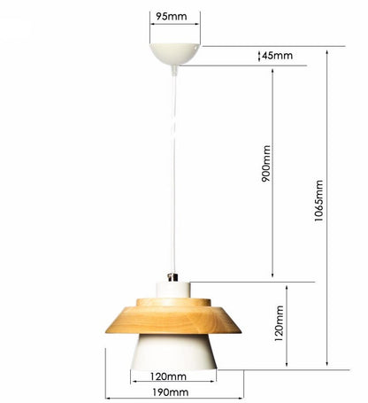 Modern Scandinavian Wooden Pendant Lamp 