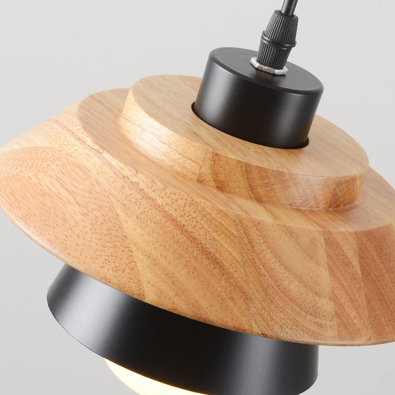 Modern Scandinavian Wooden Pendant Lamp 