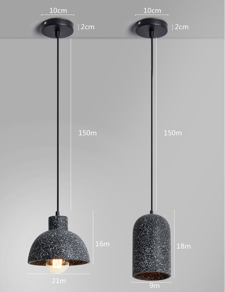 Lumina - Stylish Zement Pendant Lamps for an Industrial Interior 