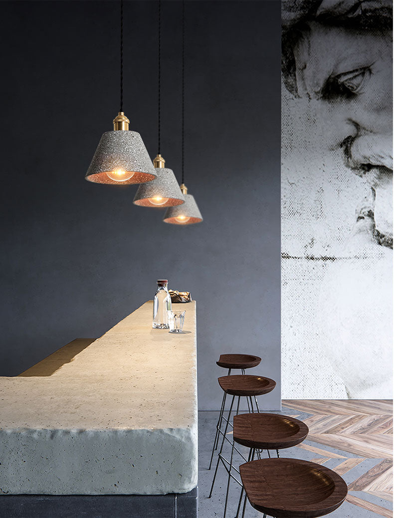 Lumina - Stylish Zement Pendant Lamps for an Industrial Interior 