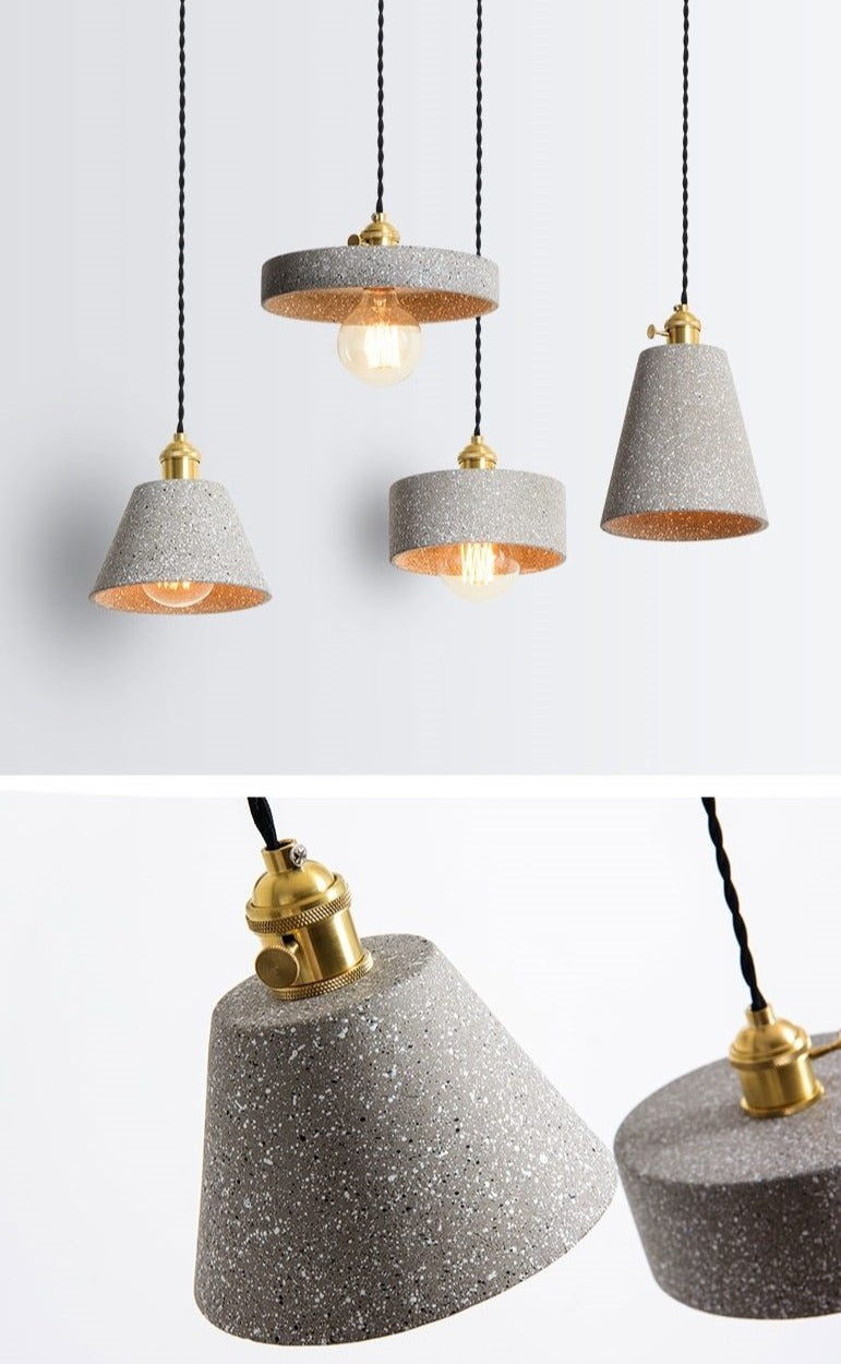 Lumina - Stylish Zement Pendant Lamps for an Industrial Interior 