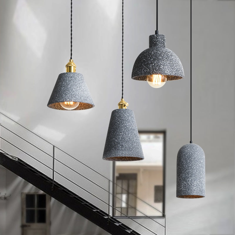 Lumina - Stylish Zement Pendant Lamps for an Industrial Interior 