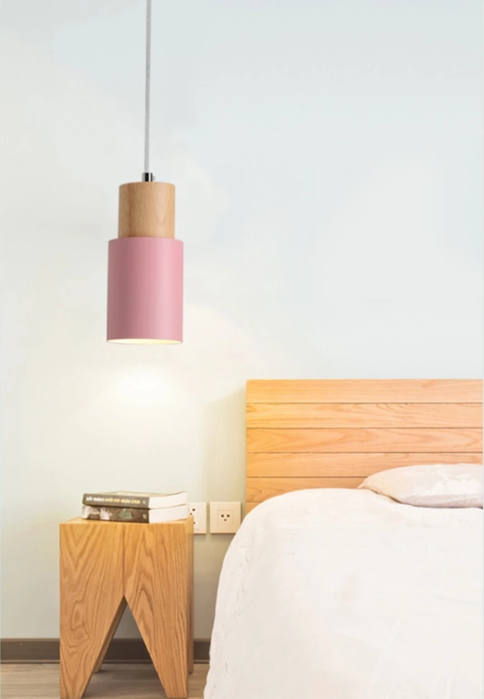 Ingrid Scandinavian Pendant Lamp made of Wood and Metal