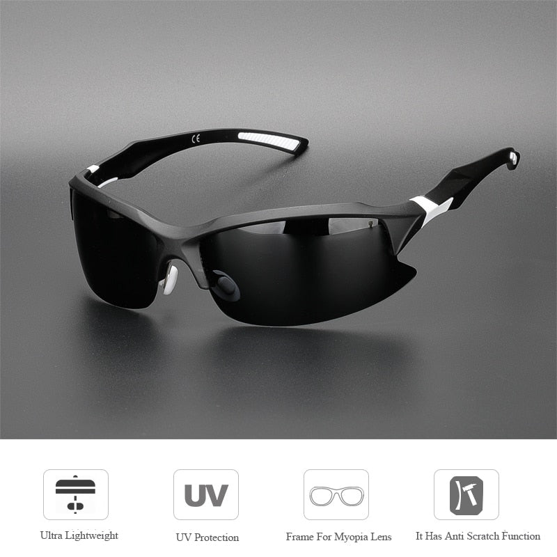 Professional Polarized Cycling Glasses for Sports and Outdoors 