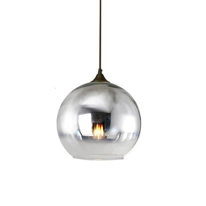 LichtMeester - Modern Globe Design Glass Pendant Lamp with LED Lighting for Kitchen and Dining Room