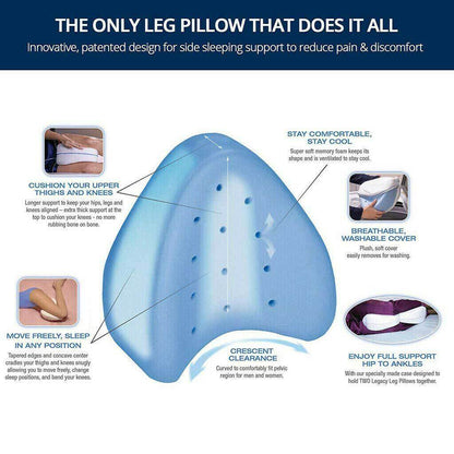 Orthopedic Knee Pillow with Cooling Memory Foam