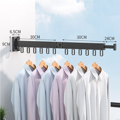 Pull-out Clothes Dryer, Foldable Clothes Hanger, Wall Mounted 