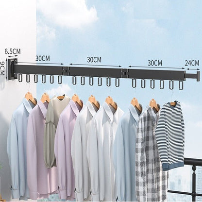 Pull-out Clothes Dryer, Foldable Clothes Hanger, Wall Mounted 