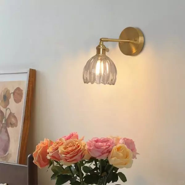 Retro – Wandlamp Glazen Tulpenknop