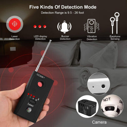 Top Bug Detector with Hidden Camera and Microphone Detection