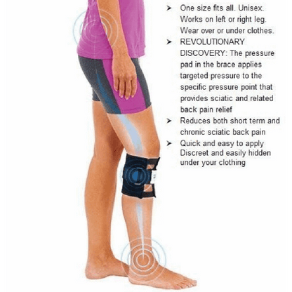 Sciatica Orthosis with Acupressure for Legs and Back 