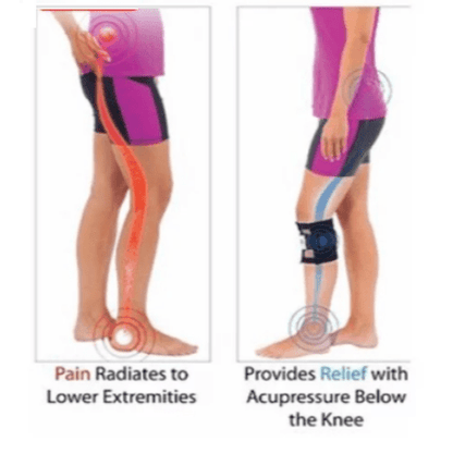 Sciatica Orthosis with Acupressure for Legs and Back 