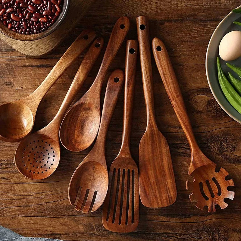 EcoChef - Teak Kitchen Accessories Set 