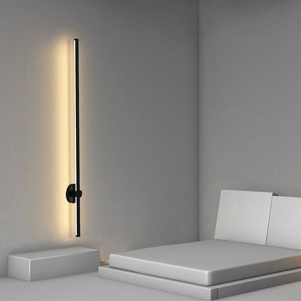 LichtLux - Simple Rotatable LED Wall Lamp with Three Colors Dimmable for the Living Room Background Wall