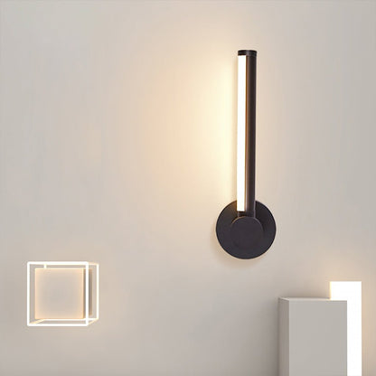 LichtLux - Simple Rotatable LED Wall Lamp with Three Colors Dimmable for the Living Room Background Wall