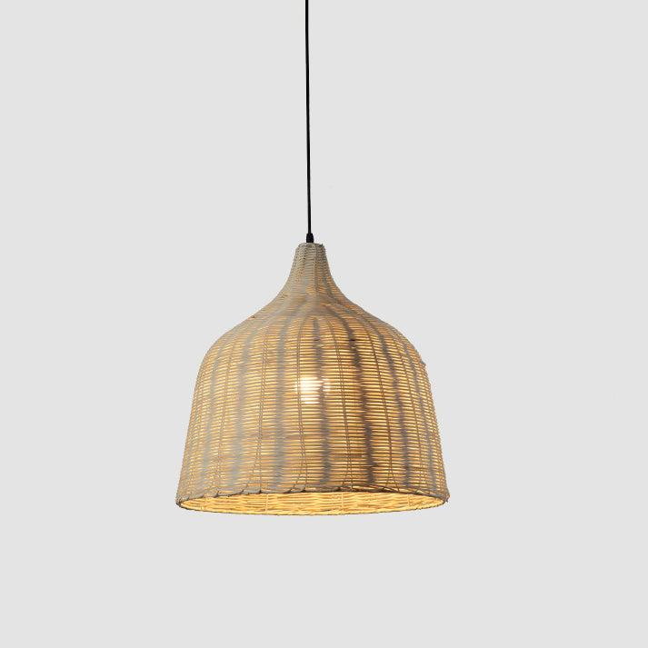 Rattan and Bamboo Pendant Lamp for the Kitchen