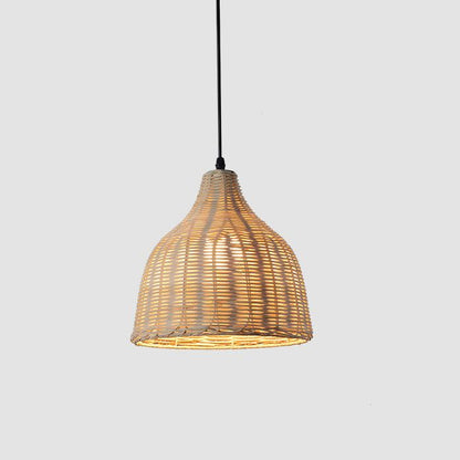 Rattan and Bamboo Pendant Lamp for the Kitchen