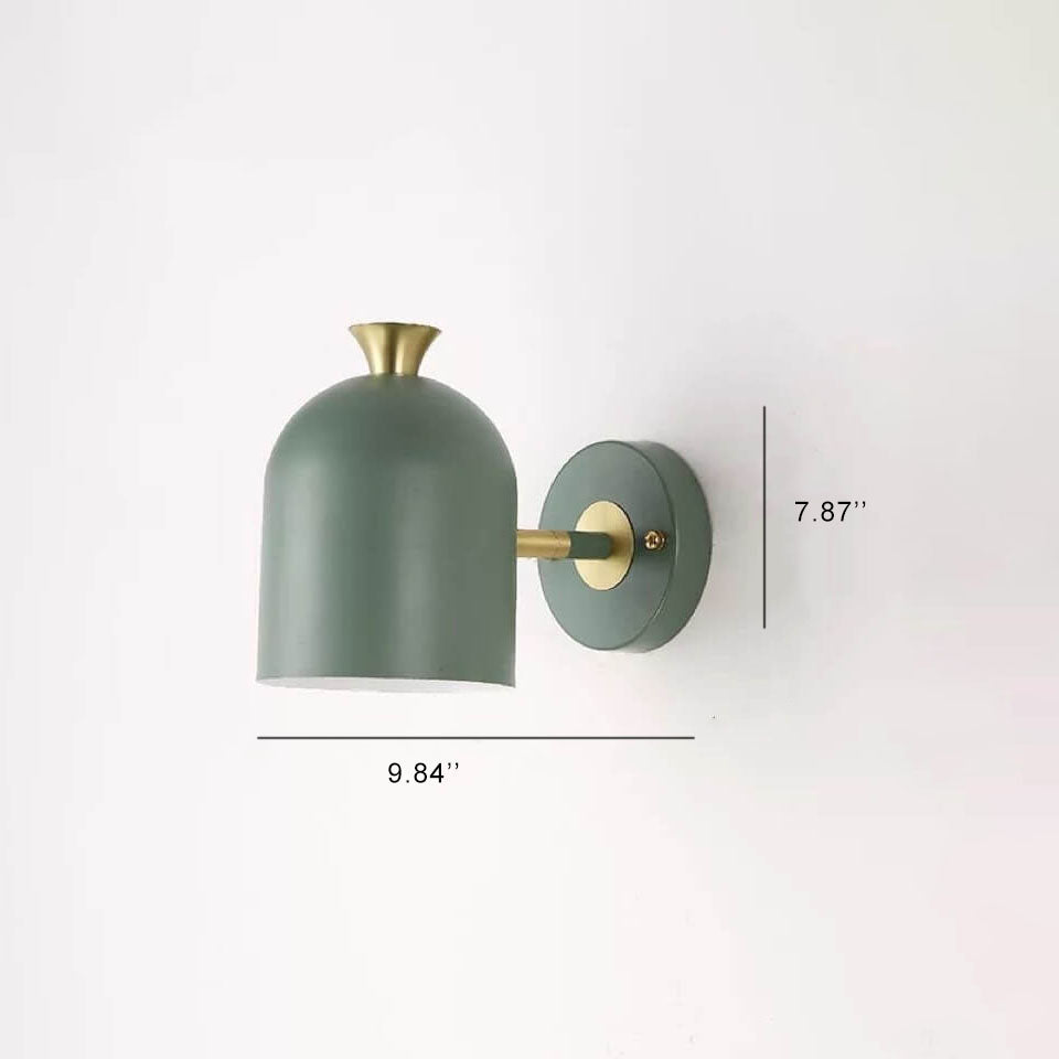 Modern Macaron Metal Cylinder Wall Lamp with 1 Light 