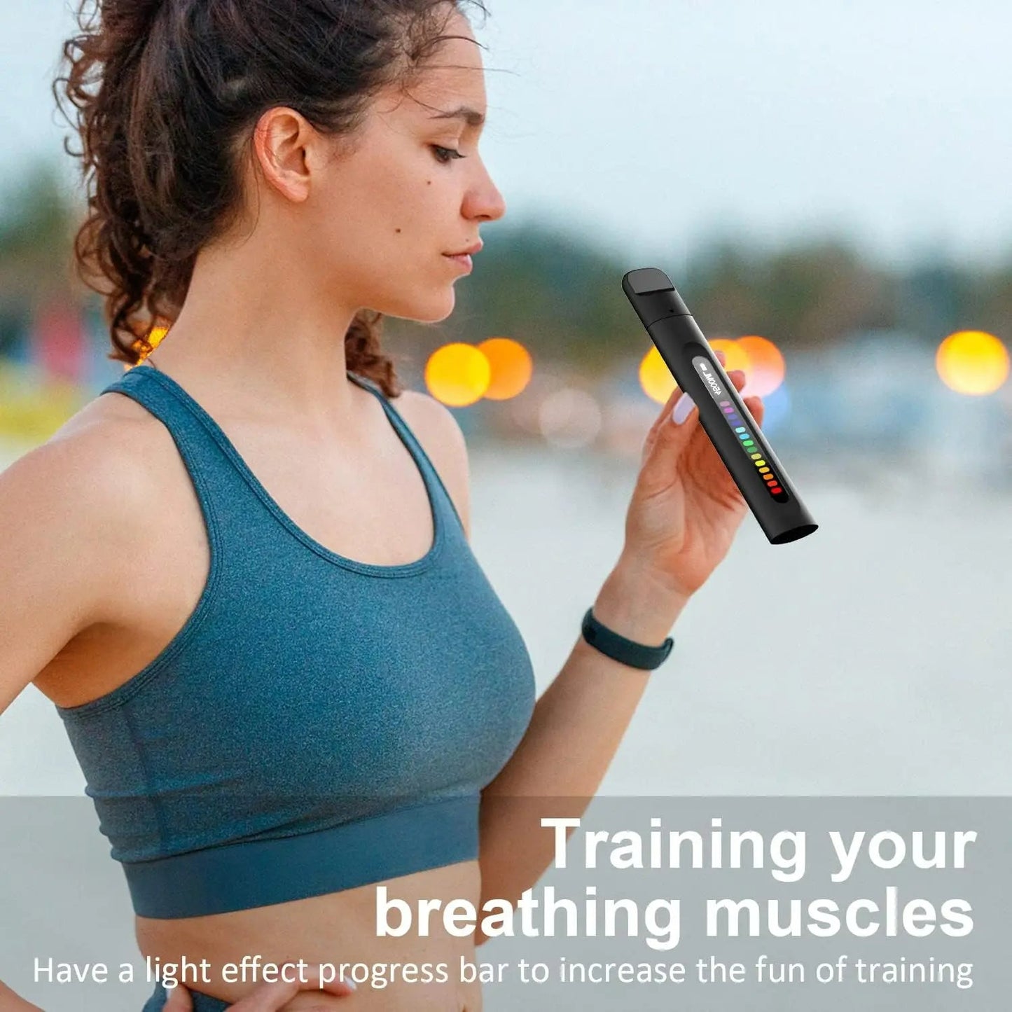 Smart Breathing Trainer - Respiratory Muscle Training for Better Breathing, Guided Assistant for Athletes