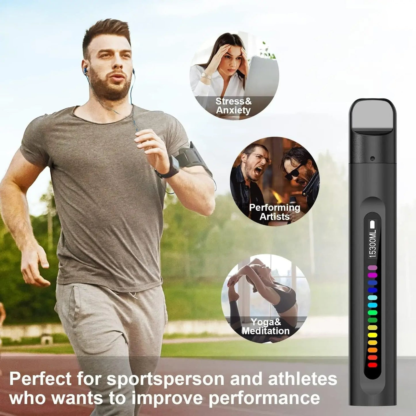 Smart Breathing Trainer - Respiratory Muscle Training for Better Breathing, Guided Assistant for Athletes