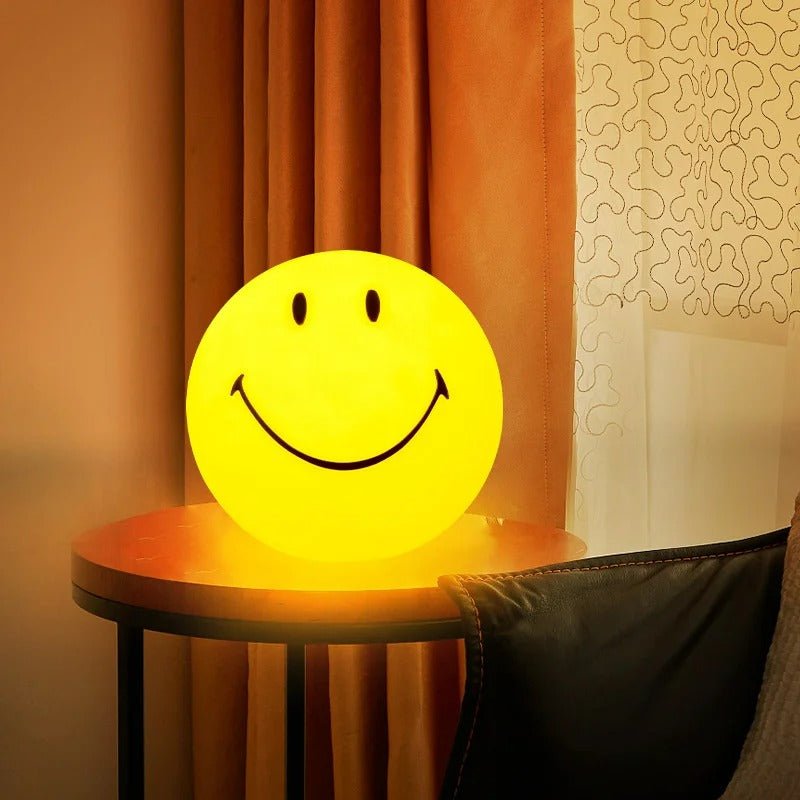 Smiley Night Light with Rechargeable LED and Touch Switch