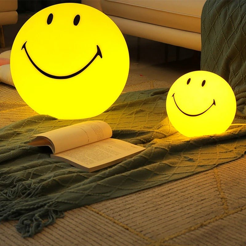 Smiley Night Light with Rechargeable LED and Touch Switch