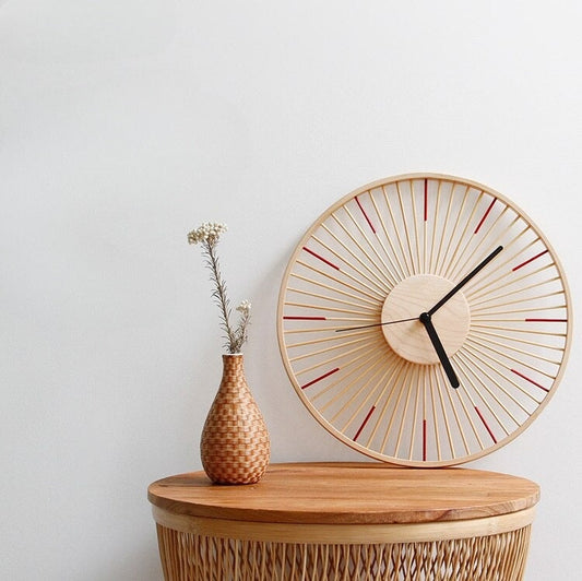 GloBam - Modern Bamboo Wall Clock by Ash