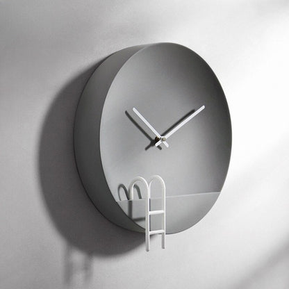 SteenGlow - Modern Cement Wall Clock Grey