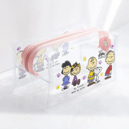 Snoopy Outdoor Makeup Bag - Transparent Travel Bag for Women