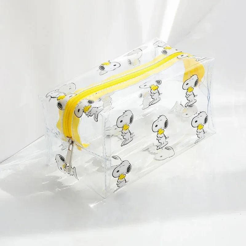 Snoopy Outdoor Makeup Bag - Transparent Travel Bag for Women