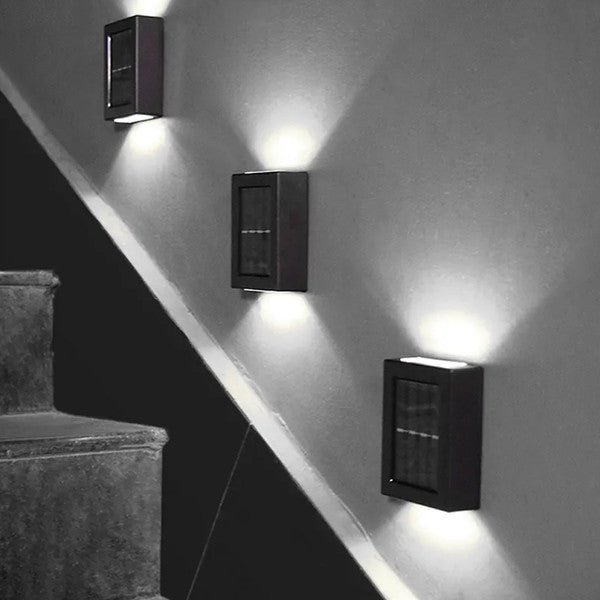 Wireless LED Solar Wall Lights Deluxe - Efficient lighting for your outdoor walls