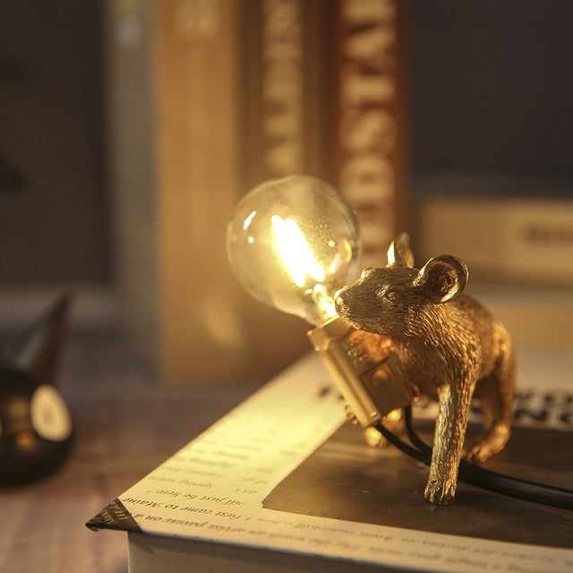 Cheeky Mouse - Creative and unique table or cabinet lamp