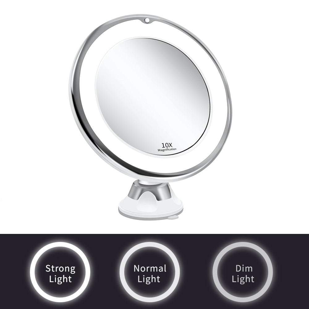 Cosmetic mirror with beauty - LED make-up mirror with magnification function