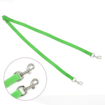 Double Dog Leash - Nylon Coupler for 2 Dogs 