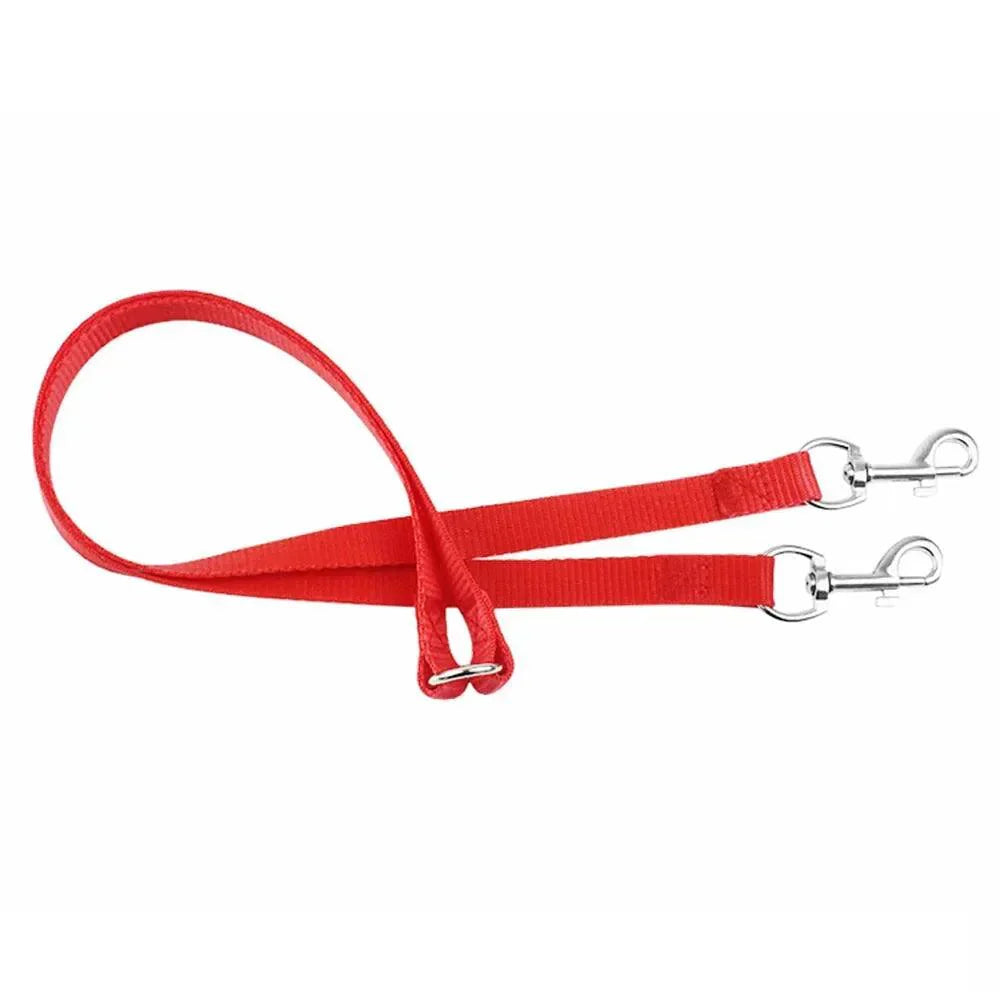 Double Dog Leash - Nylon Coupler for 2 Dogs 