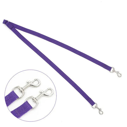 Double Dog Leash - Nylon Coupler for 2 Dogs 