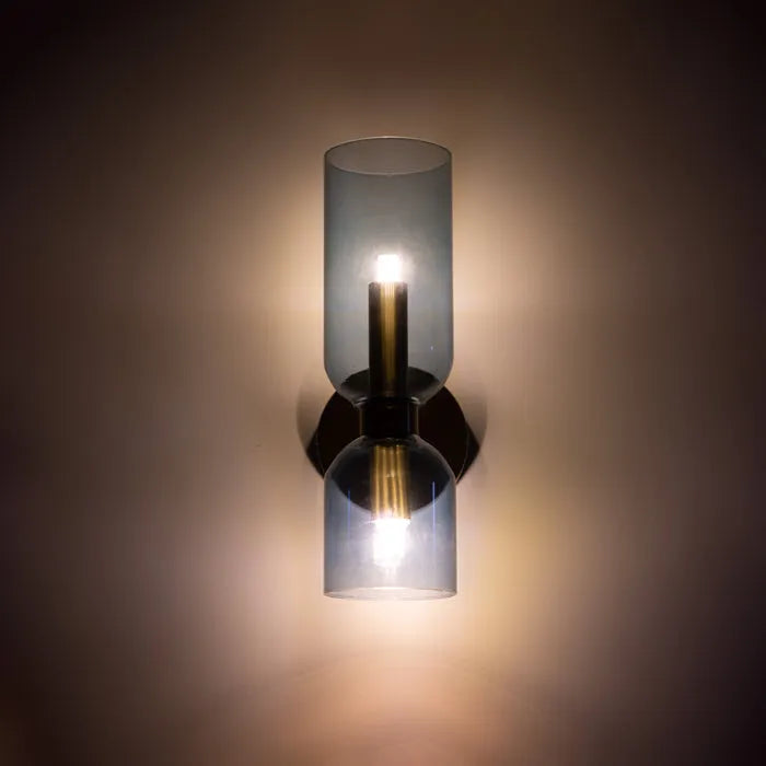 Dubbellaagse Glazen Wandlamp - Elegante Verlichting voor Jouw Ruimte