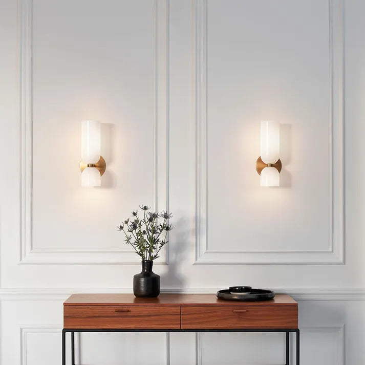 Double Layer Glass Wall Lamp - Elegant Lighting for Your Space