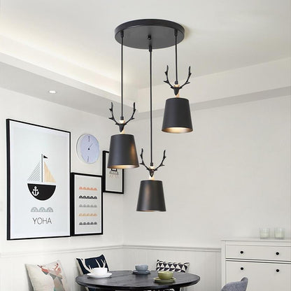 NatureLuxe – LED pendant lamp with deer antler design 